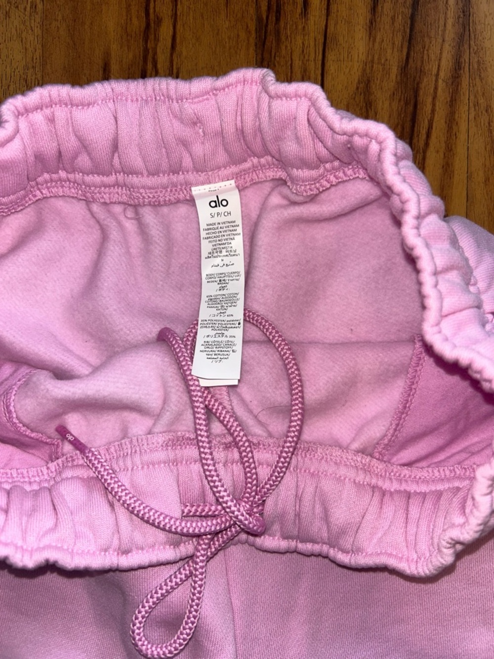 Alo Yoga Accolade Wide Leg Sweatpants Candy Heart Pink - Picture 4 of 6